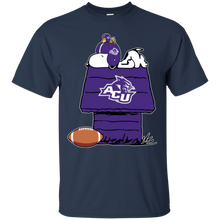 Load image into Gallery viewer, Abilene Christian Wildcats Snoopy And Woodstock Waiting For Football Season T - Shirt For Men