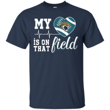 Load image into Gallery viewer, Jacksonville Jaguars Football My Heart is on that Field T - Shirt For Men