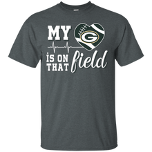 Load image into Gallery viewer, Green Bay Packers Football My Heart is on that Field T - Shirt For Men