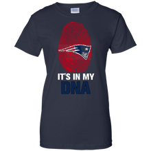 Load image into Gallery viewer, Patriots Football It Is In My Dna T-Shirt For Women
