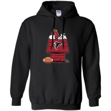 Load image into Gallery viewer, Atlanta Falcons Snoopy And Woodstock Waiting For Football Season Hoodie Shirt