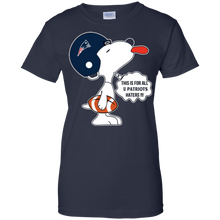 Load image into Gallery viewer, This Is For All U New England Patriots Haters Snoopy T-Shirt For Women