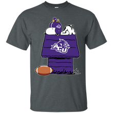 Load image into Gallery viewer, Abilene Christian Wildcats Snoopy And Woodstock Waiting For Football Season T - Shirt For Men