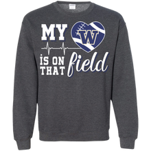 Load image into Gallery viewer, Washington Huskies Football My Heart is on that Field Sweatshirt