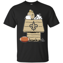 Load image into Gallery viewer, New Orleans Saints Snoopy And Woodstock Waiting For Football Season T - Shirt For Men