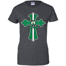 Load image into Gallery viewer, Cross Shirt For Jesus And Boston Celtics Fans T-Shirt For Women