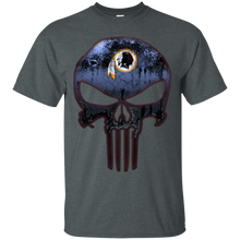 Load image into Gallery viewer, Washington Redskins Football The Punisher Skull T - Shirt For Men