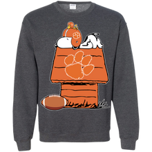Load image into Gallery viewer, Clemson Tiger_paw Snoopy And Woodstock Waiting For Football Season Sweatshirt