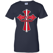Load image into Gallery viewer, Cross Shirt For Jesus And Carolina Hurricanes Fans T-Shirt For Women