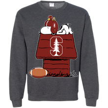 Load image into Gallery viewer, Stanford Cardinal Snoopy And Woodstock Waiting For Football Season Sweatshirt