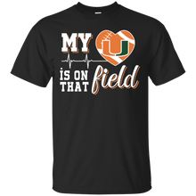 Load image into Gallery viewer, Miami Hurricanes Football My Heart is on that Field T - Shirt For Men