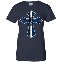 Load image into Gallery viewer, Cross Shirt For Jesus And Detroit Tigers Fans T-Shirt For Women