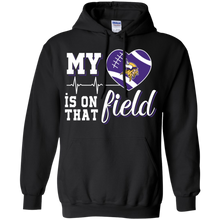 Load image into Gallery viewer, Minnesota Vikings Football My Heart is on that Field Hoodie Shirt