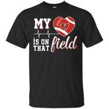 Load image into Gallery viewer, Tampa Bay Buccaneers Football My Heart is on that Field T - Shirt For Men