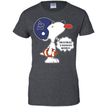 Load image into Gallery viewer, This Is For All U Washington Huskies Haters Snoopy T-Shirt For Women