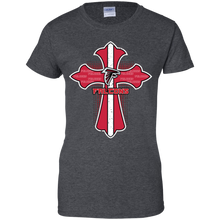 Load image into Gallery viewer, Cross Shirt For Jesus And Atlanta Falcons Fans T-Shirt For Women