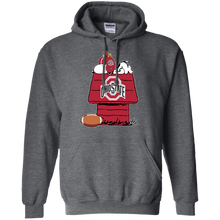 Load image into Gallery viewer, Ohio State Buckeyes Snoopy And Woodstock Waiting For Football Season Hoodie Shirt