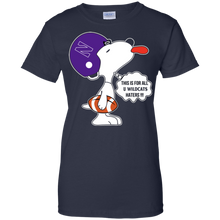Load image into Gallery viewer, This Is For All U Northwestern Wildcats Haters Snoopy T-Shirt For Women
