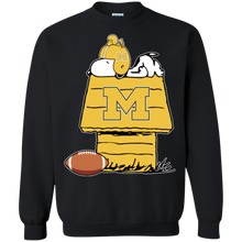 Load image into Gallery viewer, Michigan Wolverines Snoopy And Woodstock Waiting For Football Season Sweatshirt