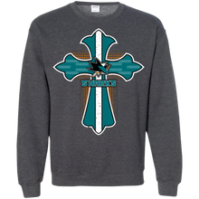 Load image into Gallery viewer, Cross Shirt For Jesus And San Jose Sharks Fans Sweatshirt
