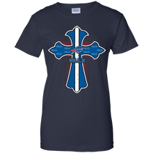 Load image into Gallery viewer, Cross Shirt For Jesus And Buffalo Bills Fans T-Shirt For Women