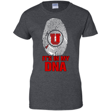 Load image into Gallery viewer, Utah Utes Football It Is In My Dna T-Shirt For Women