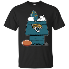 Load image into Gallery viewer, Jacksonville Jaguars Snoopy And Woodstock Waiting For Football Season T - Shirt For Men