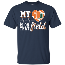 Load image into Gallery viewer, Miami Hurricanes Football My Heart is on that Field T - Shirt For Men