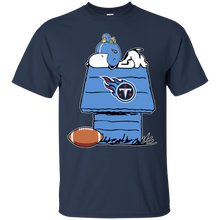 Load image into Gallery viewer, Tennessee Titans Snoopy And Woodstock Waiting For Football Season T - Shirt For Men