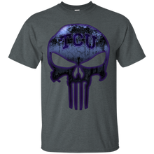 Load image into Gallery viewer, TCU Horned Frogs Football The Punisher Skull T - Shirt For Men
