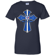 Load image into Gallery viewer, Cross Shirt For Jesus And Toronto Blue Jays Fans T-Shirt For Women