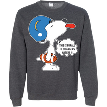Load image into Gallery viewer, This Is For All U Los Angeles Chargers Haters Snoopy Sweatshirt
