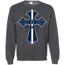 Load image into Gallery viewer, Cross Shirt For Jesus And Dallas Cowboys Fans Sweatshirt
