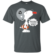 Load image into Gallery viewer, This Is For All U Oakland Raiders Haters Snoopy T - Shirt For Men
