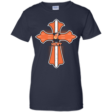 Load image into Gallery viewer, Cross Shirt For Jesus And Miami Heat Fans T-Shirt For Women