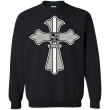 Load image into Gallery viewer, Cross Shirt For Jesus And Los Angeles Kings Fans Sweatshirt