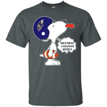 Load image into Gallery viewer, This Is For All U Baltimore Ravens Haters Snoopy T - Shirt For Men