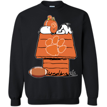 Load image into Gallery viewer, Clemson Tiger_paw Snoopy And Woodstock Waiting For Football Season Sweatshirt