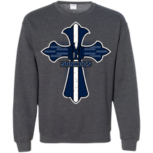 Load image into Gallery viewer, Cross Shirt For Jesus And New York Yankees Fans Sweatshirt