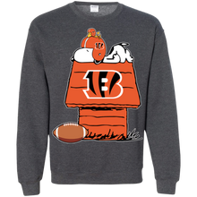 Load image into Gallery viewer, Cincinnati Bengals Snoopy And Woodstock Waiting For Football Season Sweatshirt