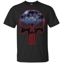 Load image into Gallery viewer, Washington Capitals Hockey The Punisher Skull T - Shirt For Men