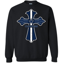 Load image into Gallery viewer, Cross Shirt For Jesus And Dallas Cowboys Fans Sweatshirt