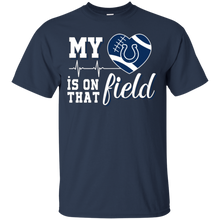Load image into Gallery viewer, Indianapolis Colts Football My Heart is on that Field T - Shirt For Men