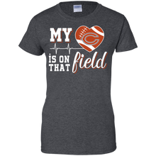 Load image into Gallery viewer, Chicago Bears Football My Heart is on that Field T-Shirt For Women