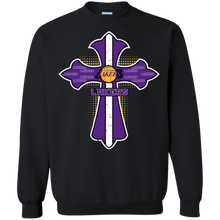 Load image into Gallery viewer, Cross Shirt For Jesus And Los Angeles Lakers Fans Sweatshirt