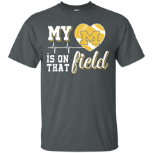 Load image into Gallery viewer, Michigan Wolverines Football My Heart is on that Field T - Shirt For Men