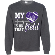 Load image into Gallery viewer, Abilene Christian Wildcats Football My Heart is on that Field Sweatshirt