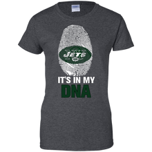 Load image into Gallery viewer, Jets Football It Is In My Dna T-Shirt For Women