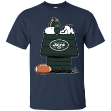 Load image into Gallery viewer, New York Jets Snoopy And Woodstock Waiting For Football Season T - Shirt For Men