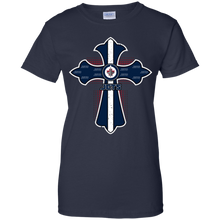 Load image into Gallery viewer, Cross Shirt For Jesus And Winnipeg Jets Fans T-Shirt For Women